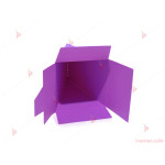 Едноцветно картонено парче за торта - лилаво | PARTIBG.COM
