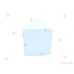 Едноцветно картонено парче за торта - светло синьо | PARTIBG.COM