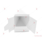 Едноцветно картонено парче за торта - бяло | PARTIBG.COM