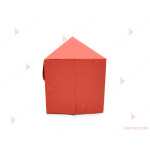 Едноцветно картонено парче за торта - червено | PARTIBG.COM