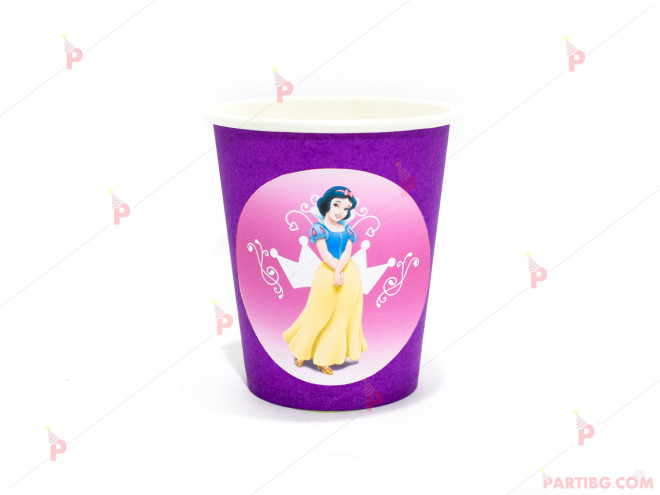 Чашки едноцветни в лилаво с декор Снежанка и седемте джуджета/Snow White and the Seven Dwarfs | PARTIBG.COM