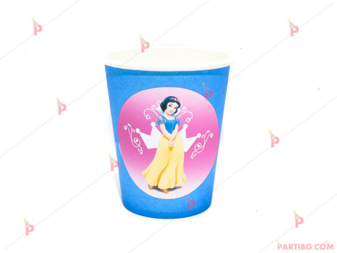 Чашки едноцветни в синьо с декор Снежанка и седемте джуджета/Snow White and the Seven Dwarfs | PARTIBG.COM