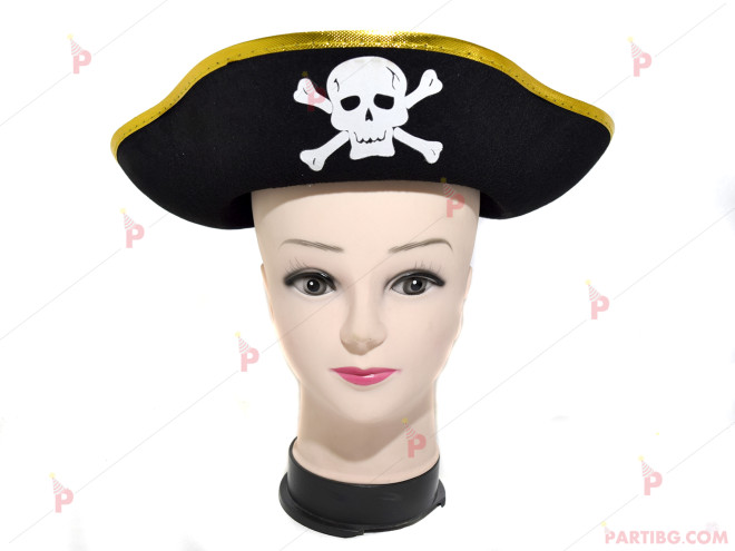 Пиратска карнавална шапка твърда | PARTIBG.COM