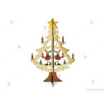 Коледна декорация - дървена фигурка Елха 3D | PARTIBG.COM