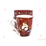 Чаша за чай коледна в луксозна подаръчна кутия | PARTIBG.COM