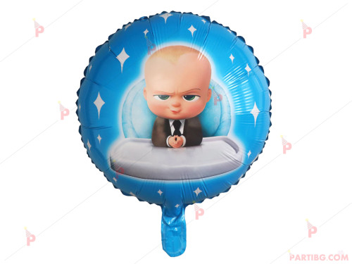 Фолиев балон кръгъл Бебе Бос / Boss Baby