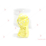 Балони 5бр. в жълт цвят на точки | PARTIBG.COM