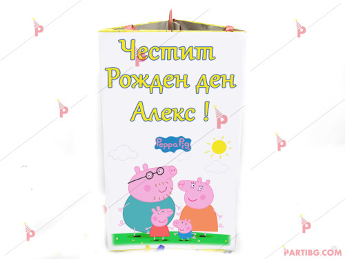 Пинята с декор Пепа пиг семейство / Peppa pig