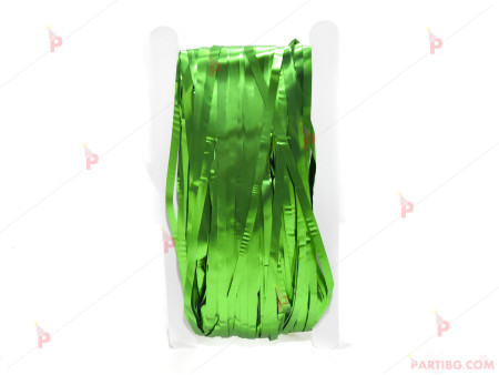 Завеса/ресни за украса в зелено