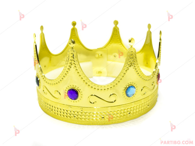 Парти корона за крал златиста | PARTIBG.COM