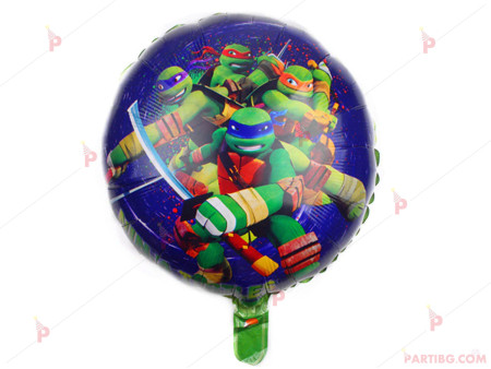 Фолиев балон кръгъл Костенурките нинджа Turtles
