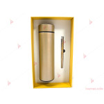 Подаръчен комплект - Подаръчна кутия с химикал и термос с LED дисплей | PARTIBG.COM