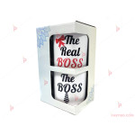 Комплект чаши за кафе с надписи "The Boss" / "The real boss" | PARTIBG.COM