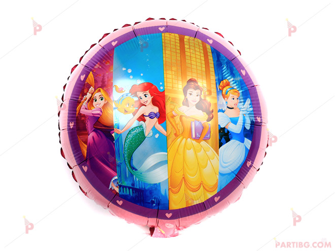 Фолиев балон елипса двустранен с Принцеси | PARTIBG.COM