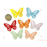 Картонен елемент за декорация под формата на пеперуда - комплект от 50 броя | PARTIBG.COM