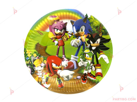 Чинийки к-т 10бр. Соник / Sonic The Hedgehog
