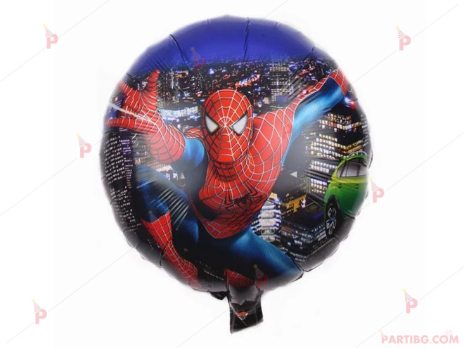Фолиев балон кръгъл Спайдърмен | PARTIBG.COM