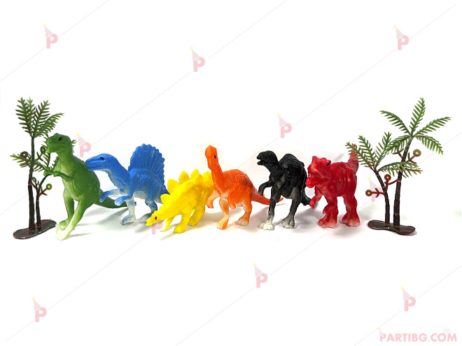 Фигурки за торта- Динозаври - 6 броя | PARTIBG.COM