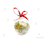 Коледна декорация - PVC топка с 14 късметчета | PARTIBG.COM