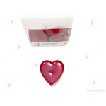 Плаващи чаени свещи във формата на сърце 12 бр. червени | PARTIBG.COM
