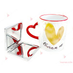 Подаръчен комплект - чаша и и джобно огледало "Обичам те" | PARTIBG.COM