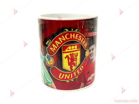 Керамична чаша за кафе/чай с декор Манчестър Юнайтед