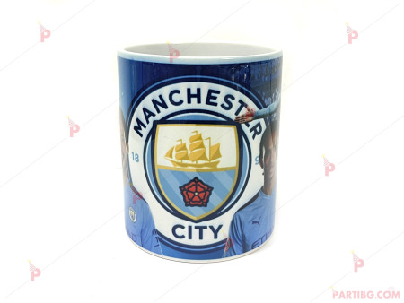 Керамична чаша за кафе/чай с декор Манчестър Сити
