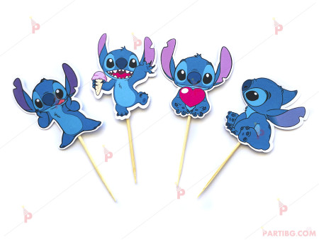 Комплект топери за мъфини/сладки 12бр. Стич / Stitch