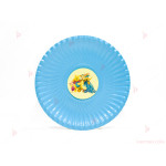 Чинийки едноцветни в синьо с декор Мечо Пух / Winnie-the-Pooh | PARTIBG.COM