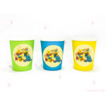 Чашки едноцветни в жълто с декор Мечо Пух / Winnie-the-Pooh | PARTIBG.COM