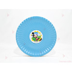 Чинийки едноцветни в синьо с декор Мики Маус / Mickey Mousee | PARTIBG.COM