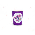 Чашки едноцветни в лилаво с декор Мини Маус / Minnie Mousee 2 | PARTIBG.COM