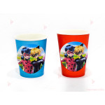 Чашки едноцветни в синьо с декор Калинката и Черния котарак / Miraculous | PARTIBG.COM