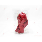 Балони 5бр. в червен цвят с печат калинки | PARTIBG.COM