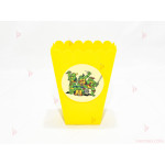 Кофичка за пуканки/чипс с декор Костенурките нинджа в жълто | PARTIBG.COM