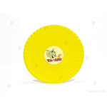 Чинийки едноцветни в жълто с декор Том и Джери | PARTIBG.COM