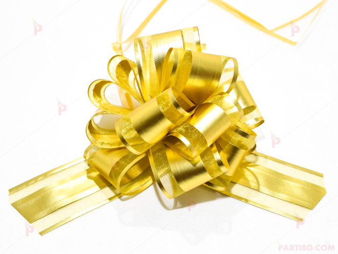 Панделка за подарък в златно