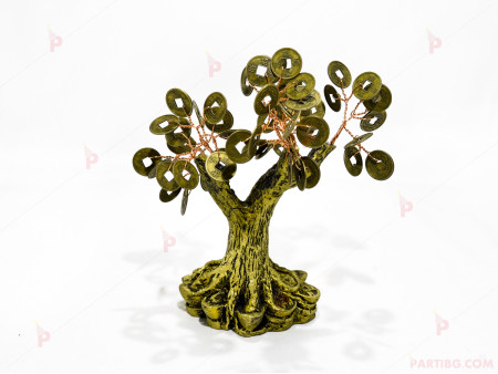 Дървото на живота-декоративно дърво с метални парички