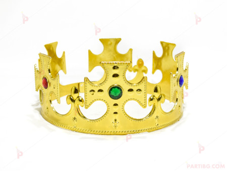 Парти корона за крал златиста 2