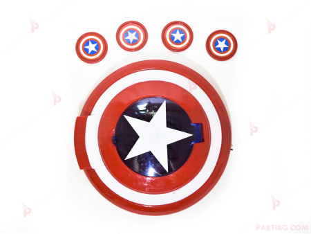 Играчка - мини щит на Капитан Америка