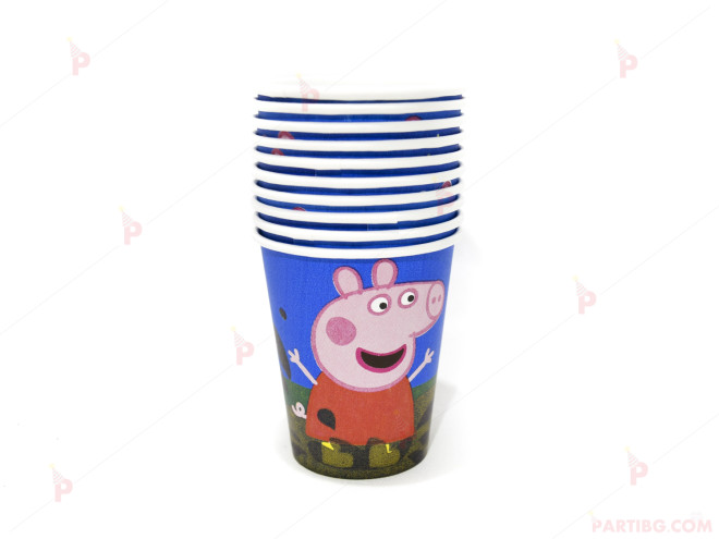 Чашки к-т 10бр. Пепа пиг/ Peppa Pig 2 | PARTIBG.COM