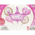 Фолиеви балони комплект от 5 бр.- Happy Birthday Princess | PARTIBG.COM