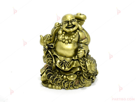 Фигура - Буда с жаба 9см