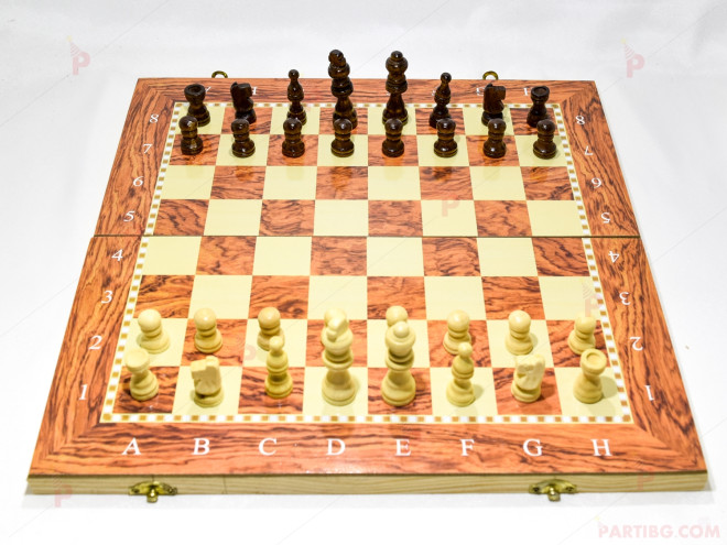 Дървен шах и табла | PARTIBG.COM