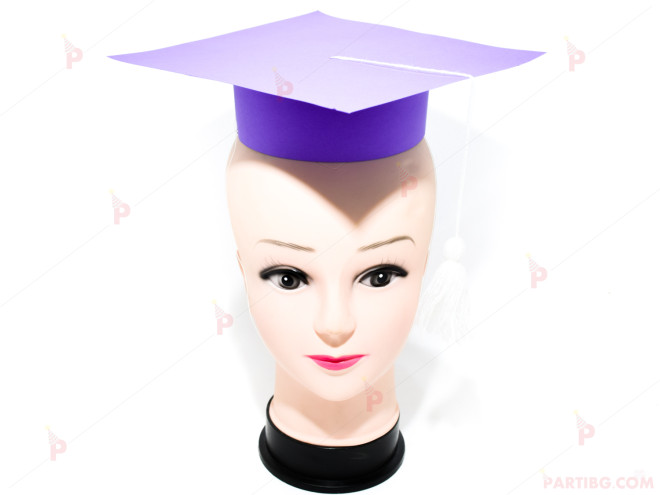 Шапка за дипломиране-лилава | PARTIBG.COM