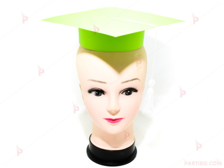 Шапка за дипломиране-зелена