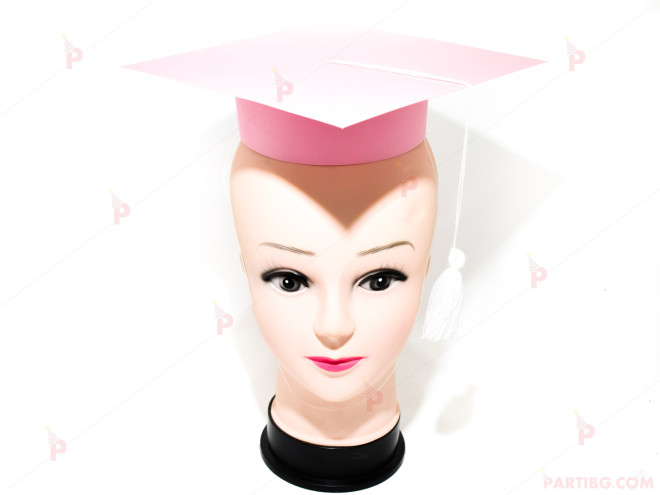 Шапка за дипломиране-розова | PARTIBG.COM