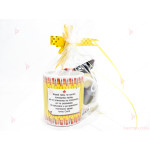 Подаръчен комплект-чаша за кафе/чай  с надпис "Честито Дипломиране" и плюшено мече с абсолвентска шапка | PARTIBG.COM