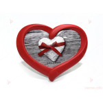 Рамка за снимка във формата на сърце в червено | PARTIBG.COM