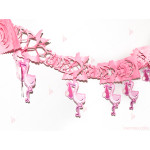 Гирлянд декорация в розово с щъркел и бебе | PARTIBG.COM